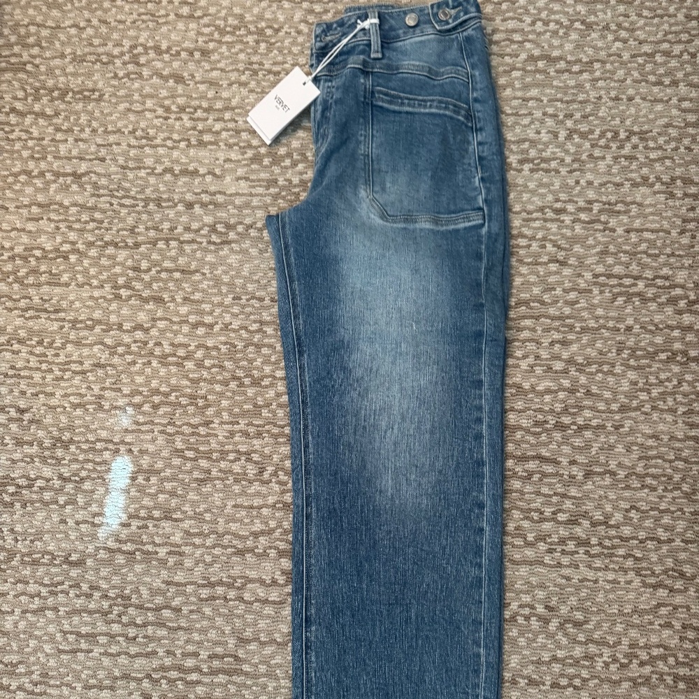 VERVET BY FLYING MONKEY Blue Wide Leg Flare Jeans